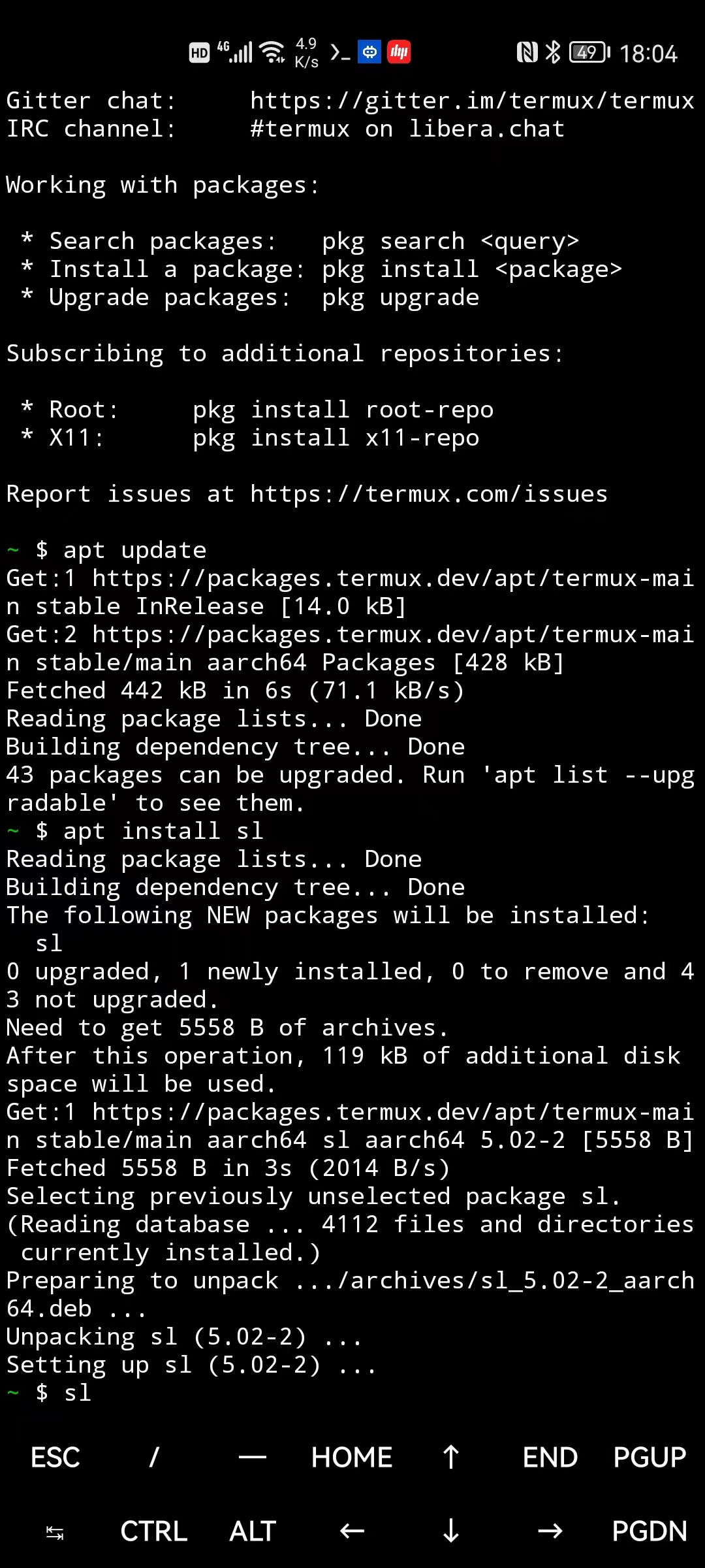 安卓手机上安装Linux开源模拟器-Termux